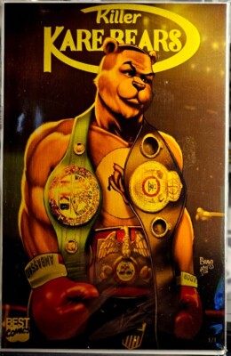 Killer Kare Bears - Mike Tyson Homage - Gold Metal Trade 1/1