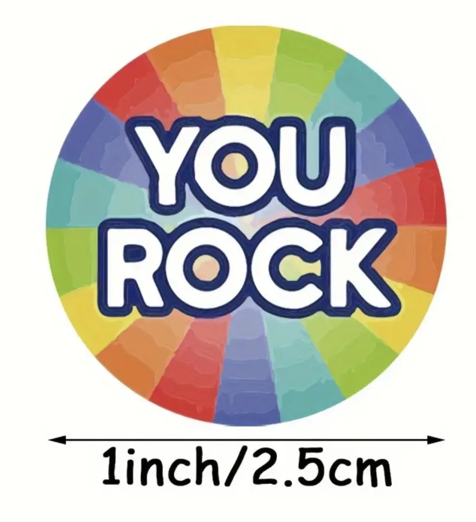 Positive Reward Merit Stickers 2.5cm 50/100pc Teacher Classroom Award Kids Party