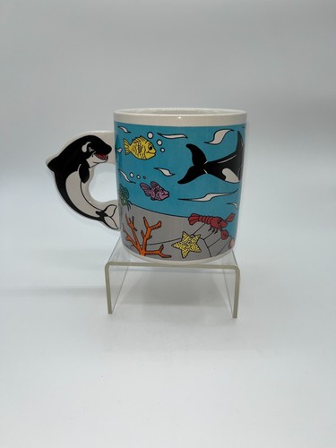 Vintage Sea World Shamu 3D Coffee / Tea Mug GUC - Picture 2 of 6