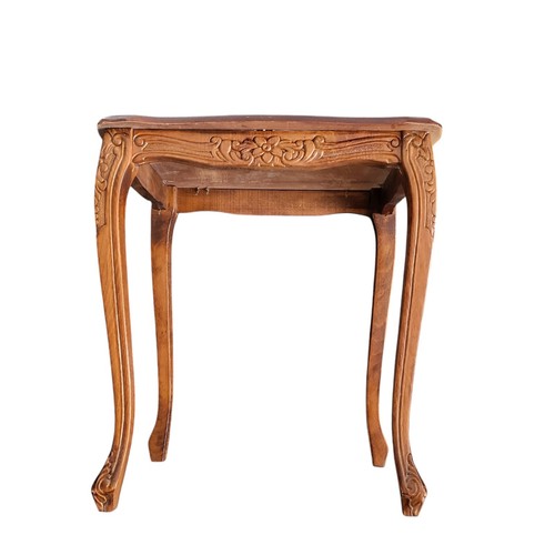 Vintage Italian Style Mahogany Small Side Table Height 47cm - Picture 9 of 13