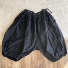 RARE VTG Women's 1930s 30s Maiden America Black Bloomers Divided Skirt 23"