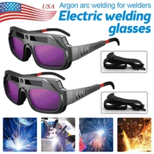 Welding Glasses Auto Goggles Mask Automatic Dimming Welder With Strap