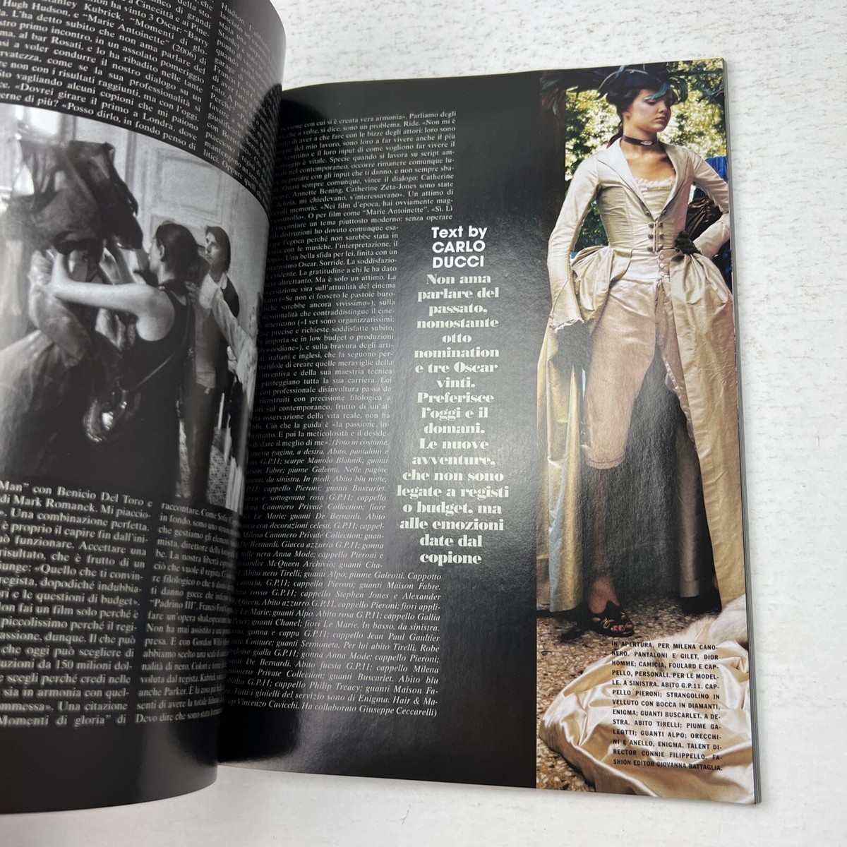 L'UOMO Vogue Magazine September 2007 DUSTIN HOFFMAN TIM BURTON