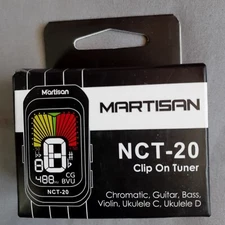 Guitar Tuner Clip-On Tuner Digital  Electronic Tuner with LCD Display NCT-20
