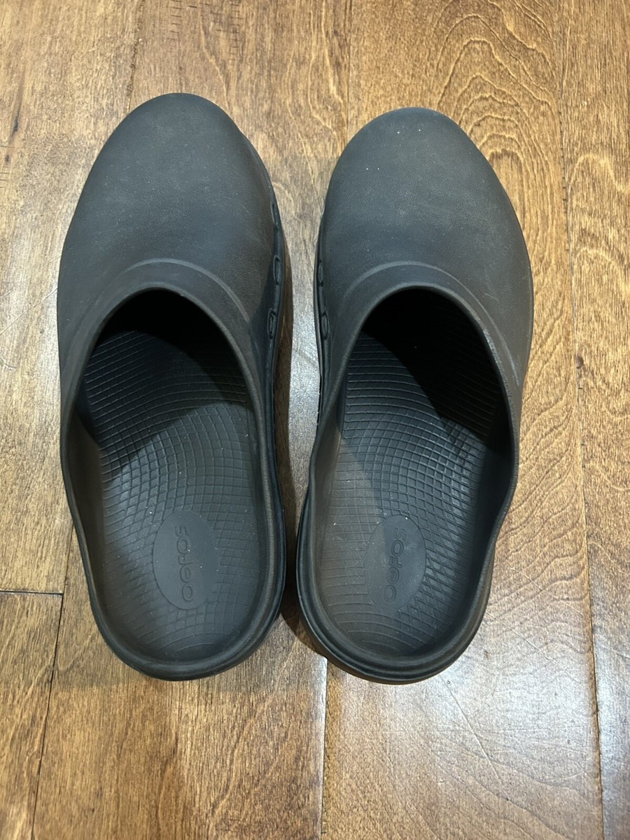 Oofos Unisex OoCloog Slide Clogs | Black| US M8 W10 | | eBay