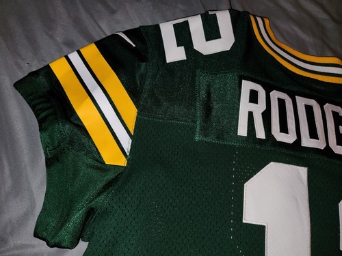 CAMISETA DE FÚTBOL AMERICANO AUTÉNTICA NIKE ELITE AARON RODGERS #12 PACKERS HOME talla 48 - Imagen 15 de 18