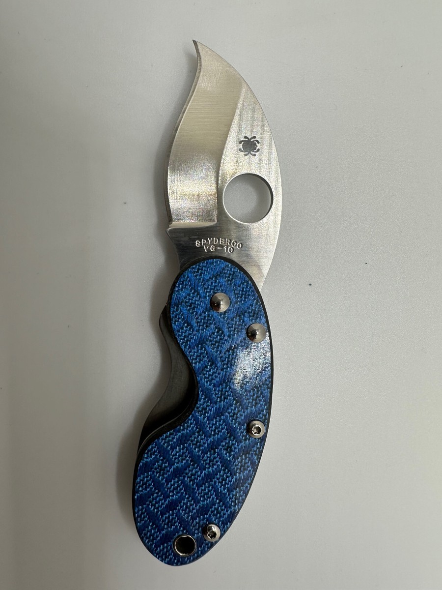 New Spyderco Cricket /Blue Nishijin /VG-10 /C29GFBL rare | eBay New Spyderco Cricket /Blue Nishijin /VG-10 /C29GFBL rare | eBay