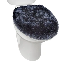 Soft Chenille Bathroom Toilet Lid Cover Machine Washable Seat Cover
