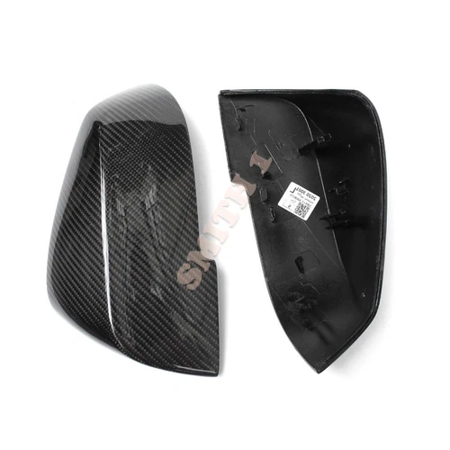 Real Carbon Fiber Side Mirror Replacement Caps Fits 13-15 F01 F02 750i 740i B7