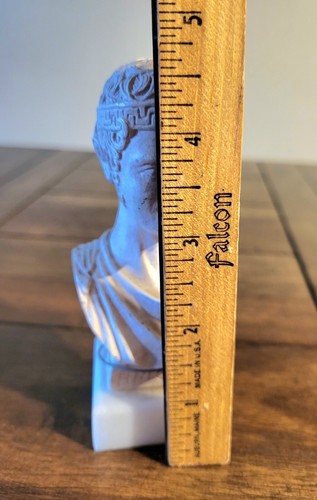 Charioteer of Delphi Bust Head Greek Sculpture Hard Plaster Museum Copy Vintage - Picture 4 of 8