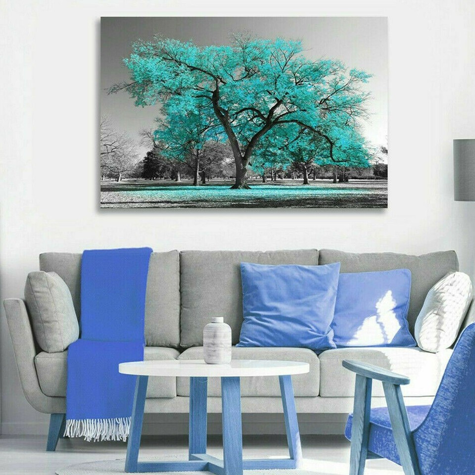 Large Tree Canvas Modern Wall Art Oil Painting Picture Print Unframed
