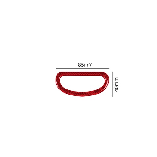 Central Console ASR Button Frame Carbon Fiber Trim Sticker For Fiat 500L 2014-17 - Bild 5 von 12