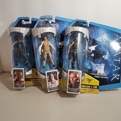  James Cameron's Avatar Movie 2009 Lot Of 3 Mattel Dr. Grace ,Miles ,Lyle  4'' 