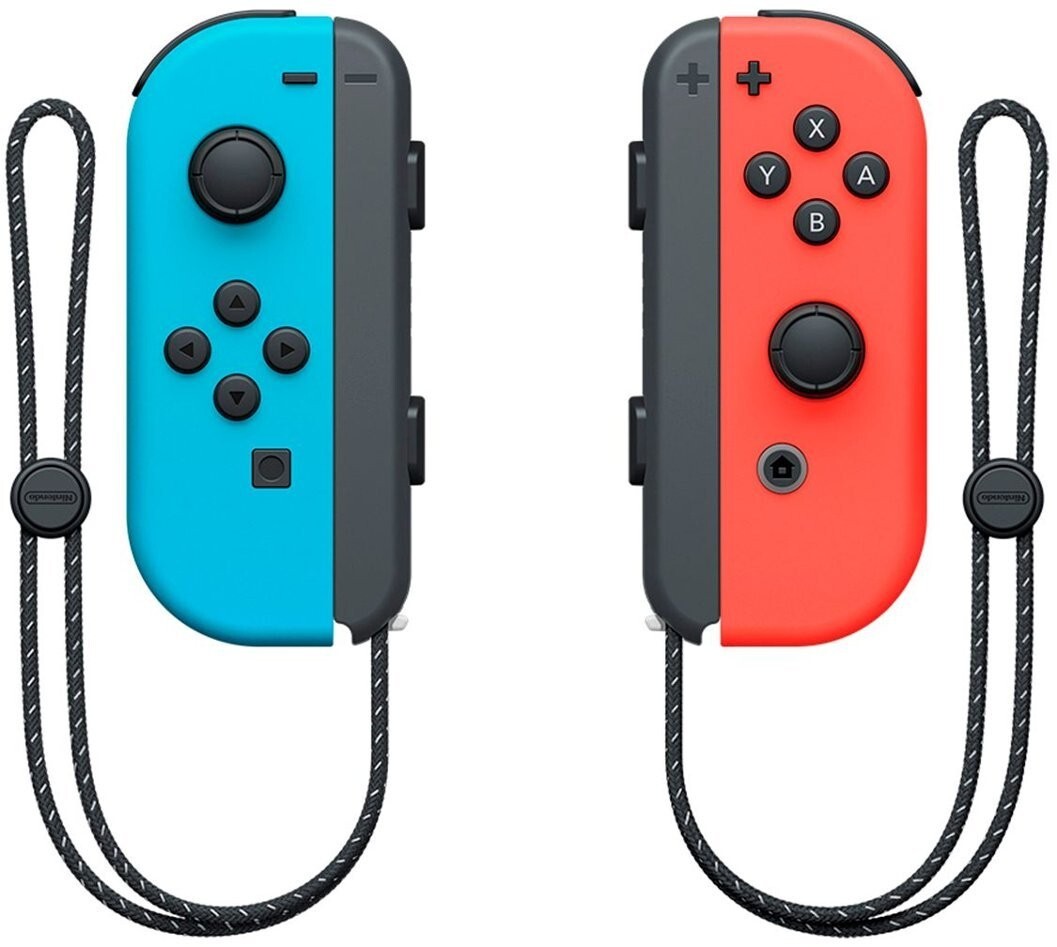 Nintendo Switch OLED w/ Neon Red & Neon Blue Joy-Con | eBay