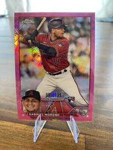 2023 Topps Chrome Logofractor Pink Refractor Gabriel Moreno /199 Rookie Card