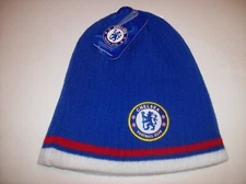 Chelsea Football Club Cold Weather Hat Beanie Blue Mens New