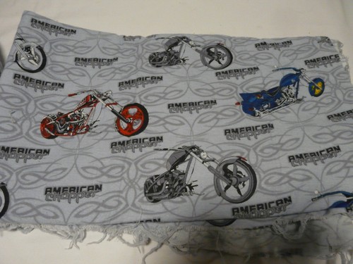 3 Pieces Flannel Fabric American Chopper Springs Industries Blue Gray 5+ Yards - Picture 9 of 9