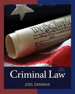 Criminal Law by Joel Samaha (Hardcover, 2016)