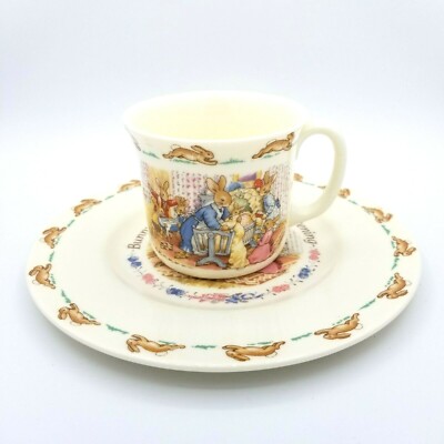 Vintage Royal Doulton Bunnykins Piece Christening Set