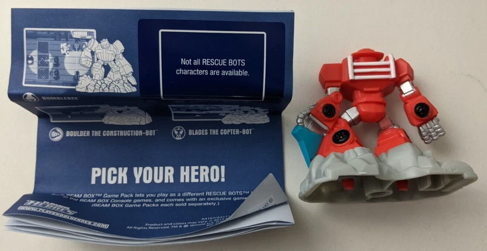 Heatwave the Fire-Bot Figura Beam Box Juego Pack Transformers Rescue Bots Foto 2 de 2