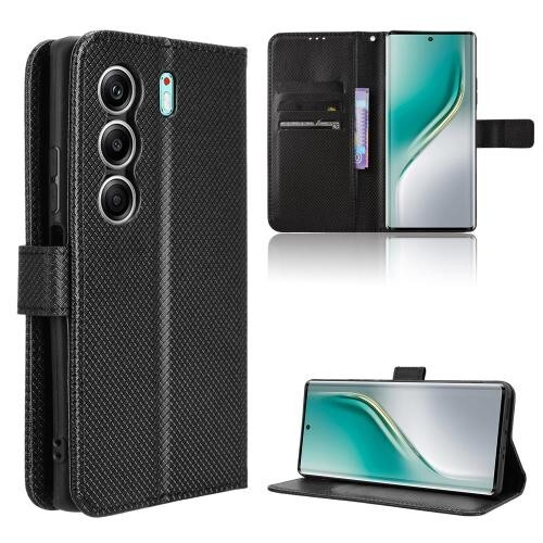For Tecno Camon 40 Pro 4G / 5G Diamond Texture Leather Phone Case cover shell - Photo 1 sur 1