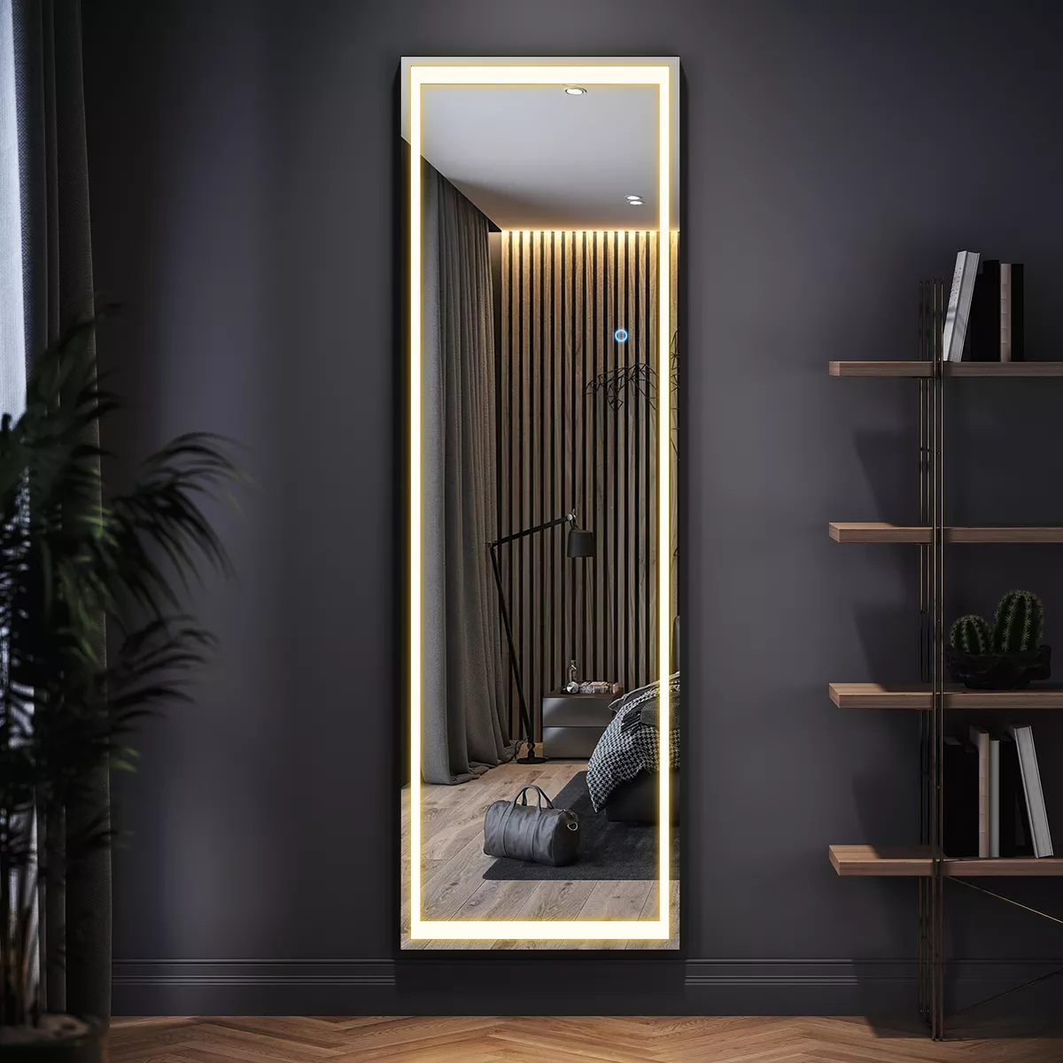 Led mirror full length outlet
