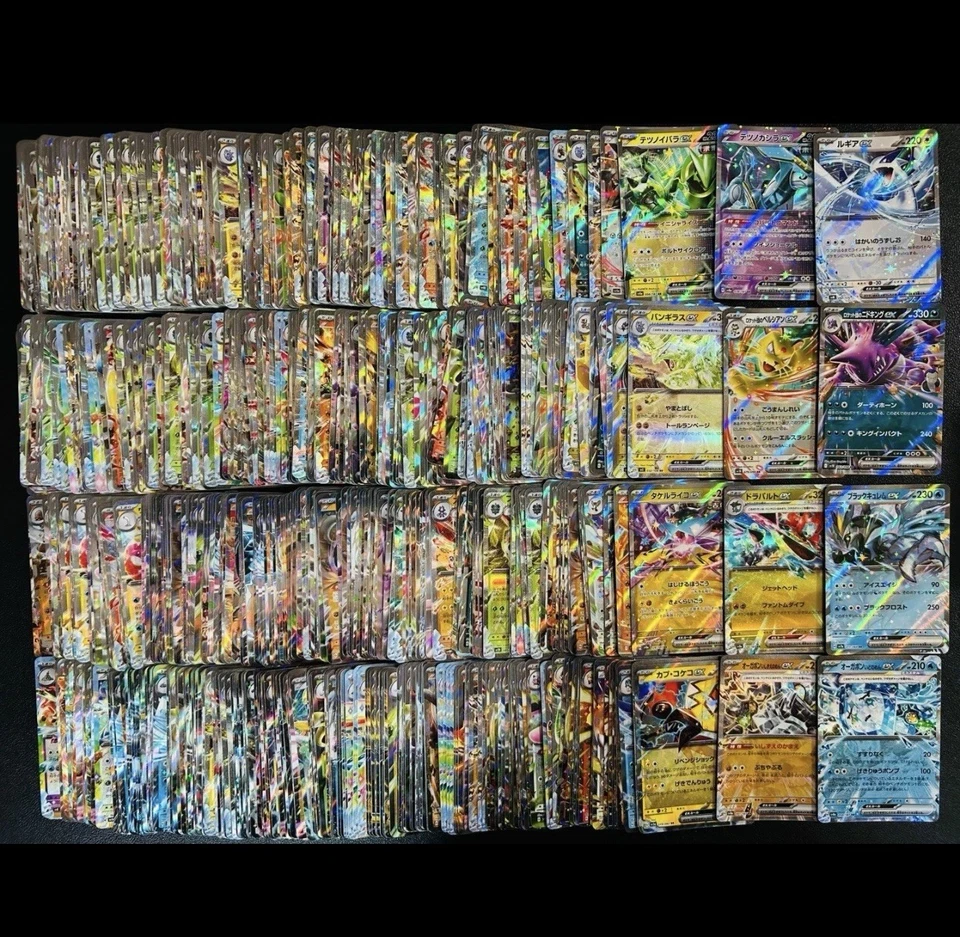 x100 Pokemon Japanese ALL ex RR Full Art Ultra Rare Cards - All EX Only Card Lot