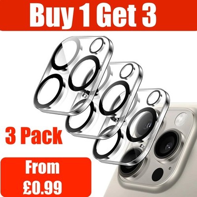 3er Pack Hartglas KAMERA LINSE Schutz für iPhone 17 16 15 14 13 12 Pro Max