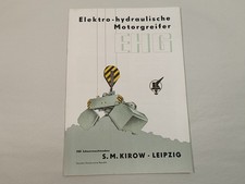 Prospekt Elektro Hydraulischer Motorgreifer EHG S.M. Kirow Leipzig DDR