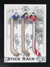 2021-22 Leaf Lumber Stick Rack 3 Silver 2/2 Dominik Hasek Rogie Vachon HOF 0f4