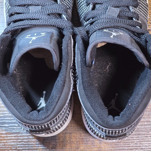 Jordan Retro 1 Polka Dot Kids Sneakers Size 6.5Y Black - Picture 15 of 15