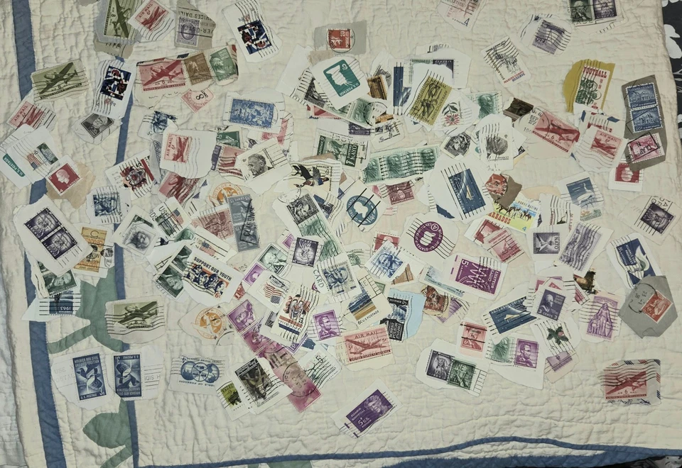 Gran lote de más de 300 estampillas vintage de Estados Unidos e internacionales Foto 4 de 4