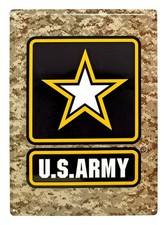 U.S. ARMY 12" x 17" Embossed Metal Sign New!
