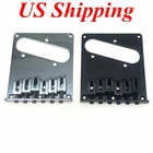 Tele Bridge Electric Guitar Bridge for Telecaster Guitar Chrome/Black