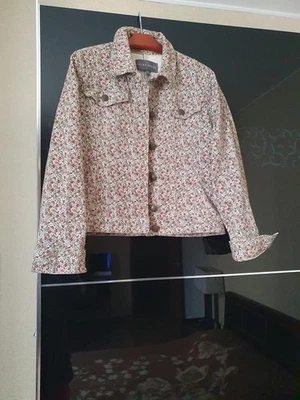 Women Laura Ashley Jacket Khaki Cotton S-M - Bild 1 von 4