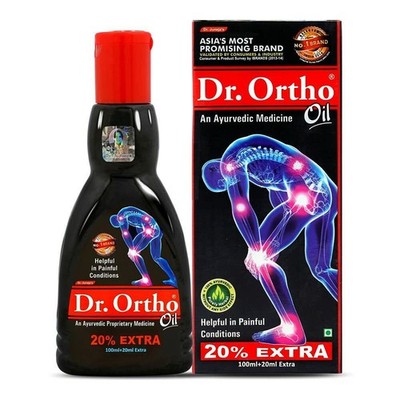 Dr Ortho Pain Relief Ayurvedic Medicine Oil - 100ml + 20ml Extra
