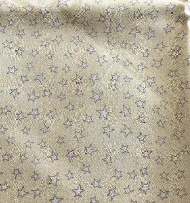 Rhyme Time by Annabelle Rose Wilmington Prints Cream w Blue Stars 1 yd x 42 in