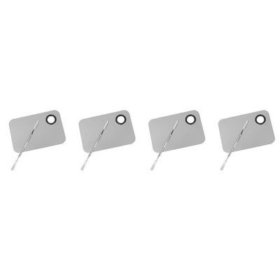 4 Pieces Mischpalette Metall Schminke Edelstahl -Mischwerkzeug Cremespatel