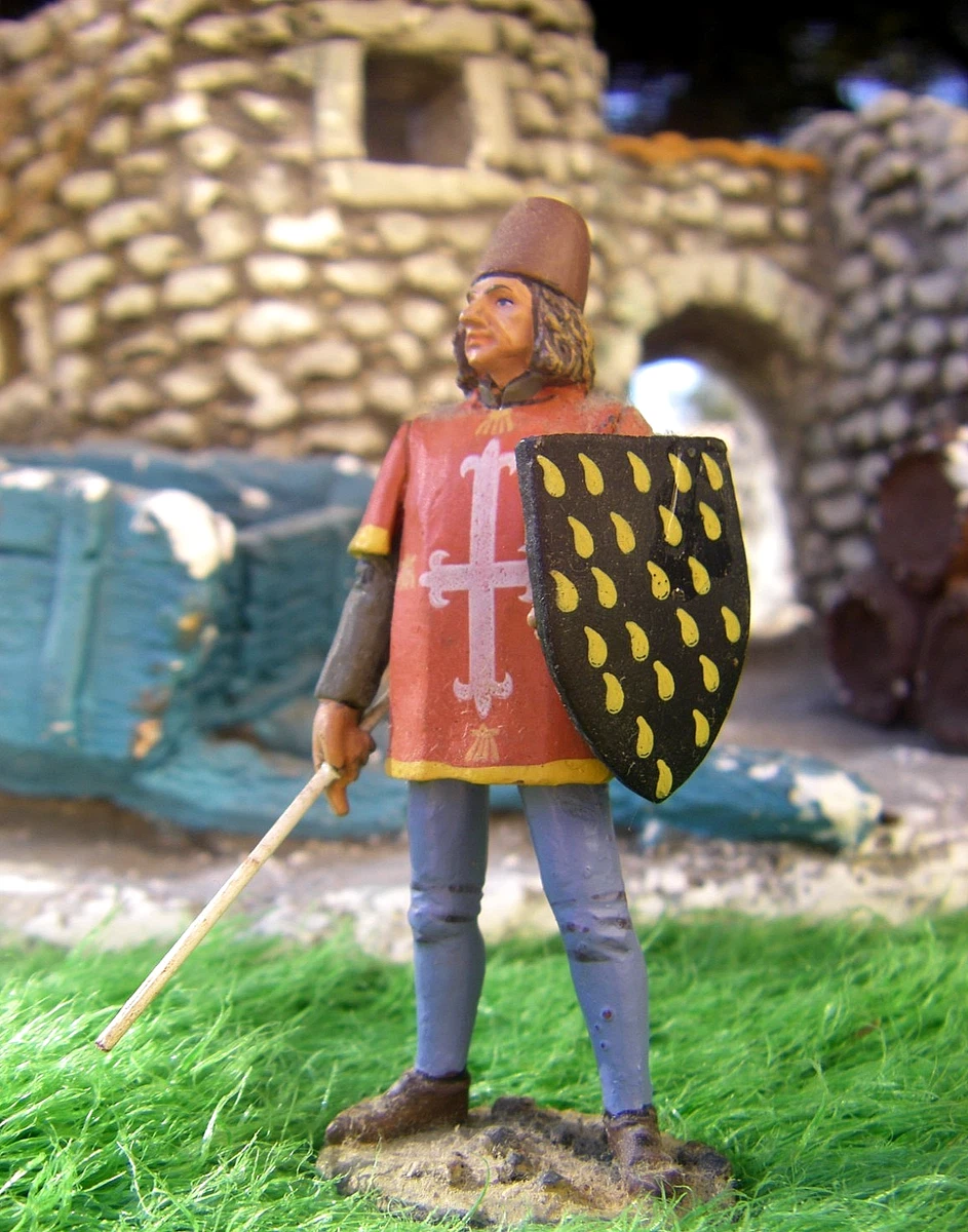 Plats d'étain - Zinnfiguren - Flat tin - 11 chevaliers conquistadors