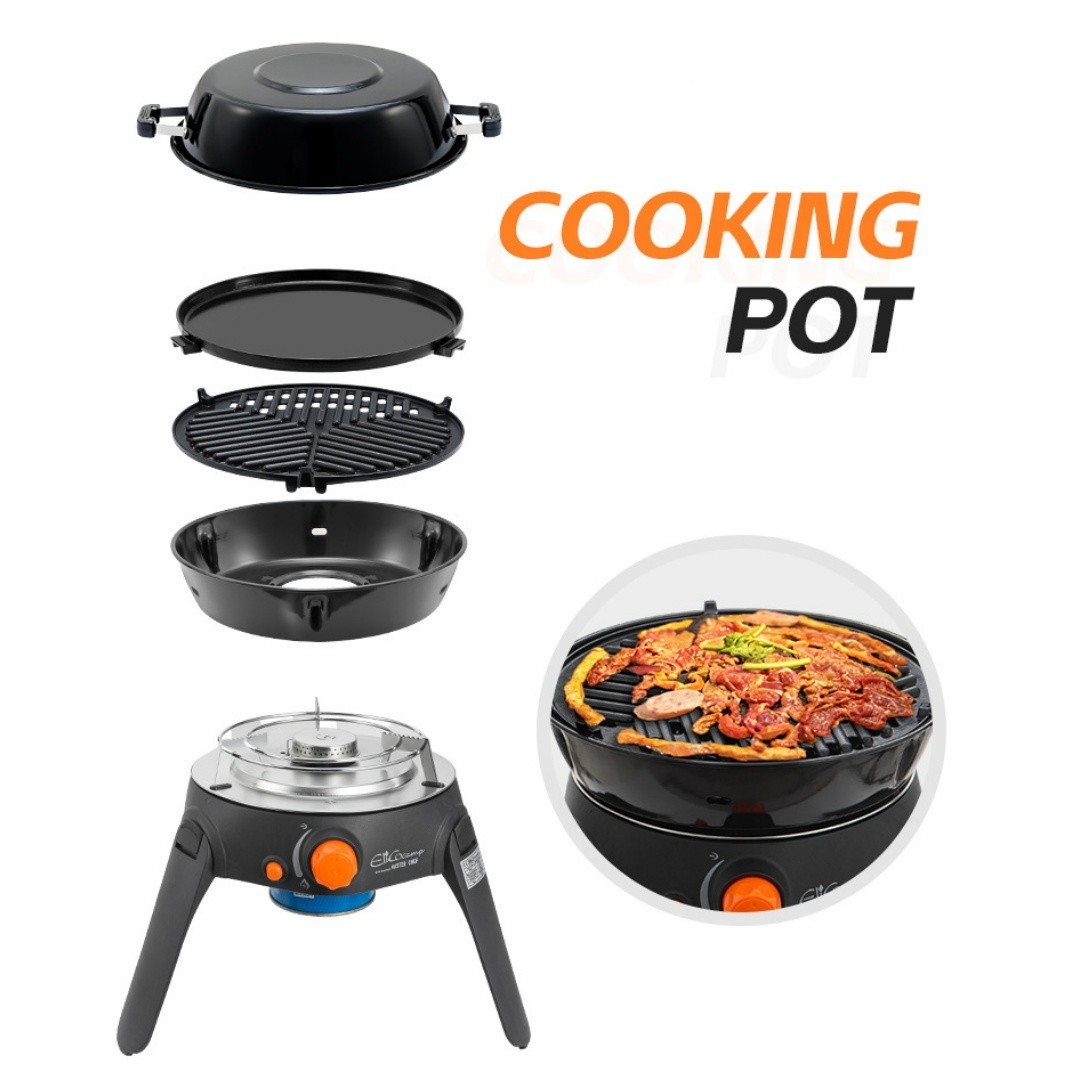 Portable Butane Gas Camping Stove BBQ Grill