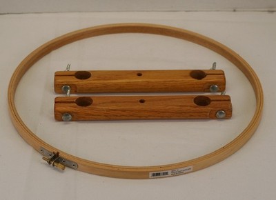 12'' Wooden Embroidery Hoop Darice + 2 Pieces Cross Stitch Frame Parts Wood 8.5''