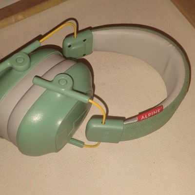 Alpine Muffy Infant Hearing Protection Ear Muffs Adjustable Headband Green