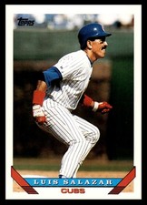 1993 Topps Luis Salazar #21 Chicago Cubs MLB Baseball Base Set