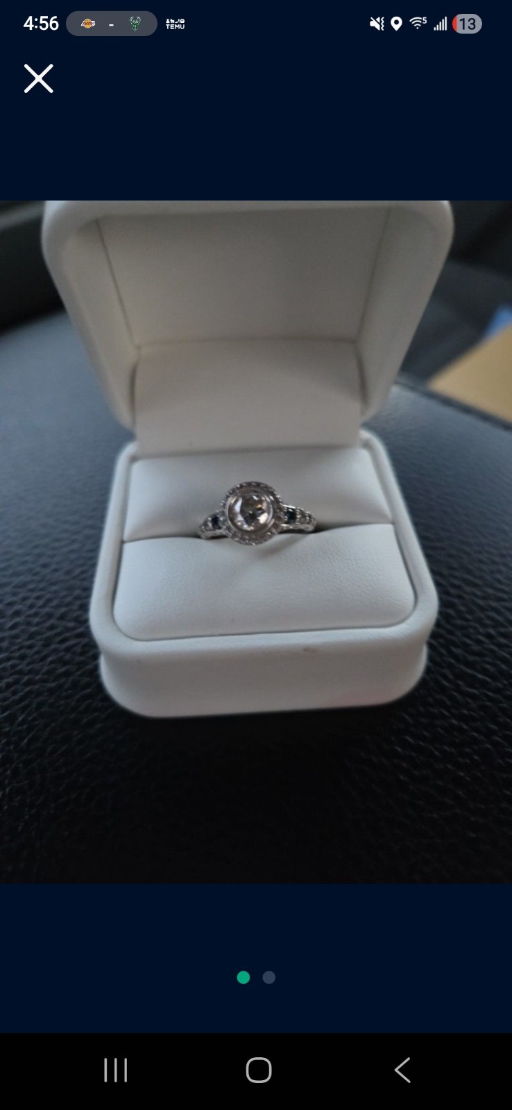 Custom Engagement Ring Size 6 - image 1