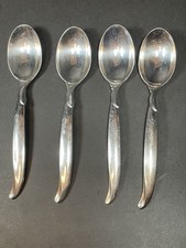 1847 Rogers Bros IS Flair Silver Plate Silverware Flatware 6  Teaspoons Set Of 4