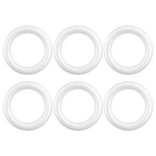6Pcs Unfinished Foam Crafts DIY Foam Craft Foam Circle Rings DIY Foam Wreath