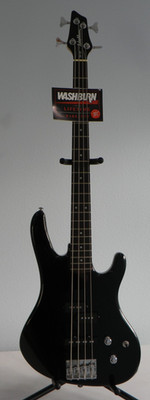 Washburn XB-102 Bass Guitar Black with slight sparkle New Other