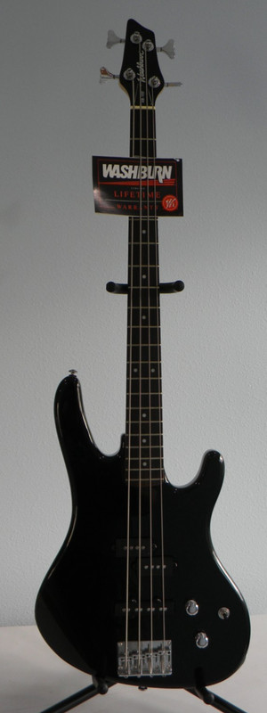 Washburn XB-102 Bass Guitar Black with slight sparkle New Other