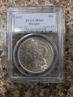 1921 Morgan Silver Dollar, PCGS MS-63