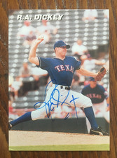 R.A. Dickey Religious Testimony baseball card signed auto: 2012 N.L. Cy Young